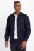 Camisa overshirt em sarja azul marinho na internet