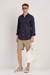 Camisa summer linho | viscose | algodão azul marinho - comprar online