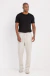 Calça pier casual em linho e algodão natural - comprar online