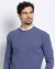 Suéter tricot manga longa azul - comprar online