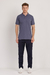 Polo texturizada azul jeans - Vitta