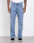 Calça jeans reta azul claro