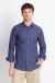 Camisa fio flame manga longa azul marinho