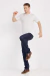 Calça jeans confort mid fit escuro na internet