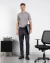Camiseta henley texturizada cinza na internet