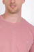 Camiseta básica em algodão rosa na internet