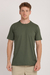 Camiseta icon em algodão egípcio verde militar