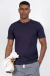 Camiseta icon em algodão egípcio azul marinho - comprar online