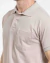 Polo piquet confort básica com bolso bege - comprar online