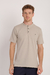 Camiseta henley piquet prime bege - comprar online