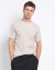 Camiseta tricot bege - comprar online