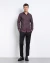Camisa oxfordine slim manga longa marrom - Vitta