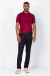 Camisa polo piquet confort básica marsala na internet