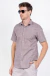 Camisa fio flame manga curta marrom na internet