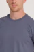 Camiseta icon em algodão egípcio azul jeans - comprar online