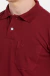 Polo piquet confort básica com bolso marsala - comprar online