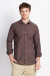 Camisa fio flame manga longa marrom - loja online