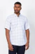 Camisa mc xadrez oxfordine azul - Vitta