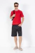 Camiseta icon em algodão egípcio vermelho
