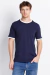Camiseta contrast fit azul marinho