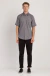 Camisa mc oxfordine regular preto