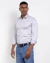 Camisa cetim algodão com elastano manga longa cinza
