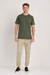 Camiseta icon em algodão egípcio verde militar - Vitta