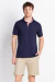 Polo piquet confort com detalhes azul marinho - comprar online