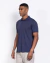 Polo prime suedine pima azul marinho - Vitta