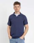 Camisa polo italiana tricot classic azul marinho