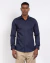 Camisa classic slim manga longa azul marinho - loja online
