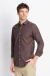 Camisa fio flame manga longa marrom