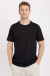 Camiseta básica em algodão preto