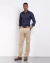 Camisa classic slim manga longa azul marinho