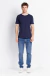 Camiseta contrast fit azul marinho na internet