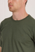 Camiseta icon em algodão egípcio verde militar - comprar online