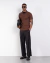 Camisa polo italiana tricot classic marrom - loja online