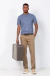 Camiseta henley piquet prime azul jeans