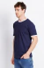 Camiseta contrast fit azul marinho - Vitta