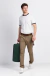 Camiseta contrast fit off white