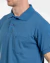 Polo piquet confort básica com bolso azul - comprar online