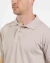 Camisa polo piquet confort básica bege - comprar online