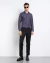 Camisa oxfordine slim manga longa chumbo - comprar online
