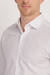 Camisa elástica slim tricoline com elastano lisa branco na internet