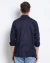 Camisa overshirt em sarja azul marinho - loja online