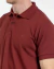 Camisa polo piquet confort básica bordô - comprar online