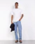Camiseta boxy fit suedine off white - comprar online