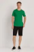 Camiseta básica em algodão verde bandeira na internet