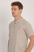 Camiseta henley piquet prime bege na internet