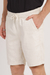Bermuda pier casual em linho e algodão natural - comprar online
